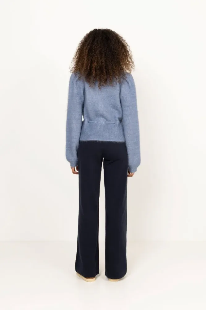 Malin Chunky Cardigan - Denim Blue - Bilde 3