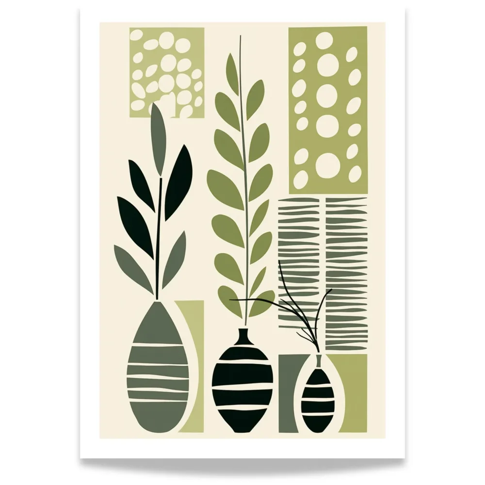 NORDIC BOTANICA – ABSTRACT NATURE PLAKAT & LERRET
