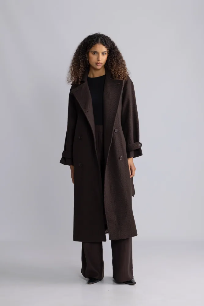 Amelie Trenchcoat - Chocolate Brown - Bilde 2