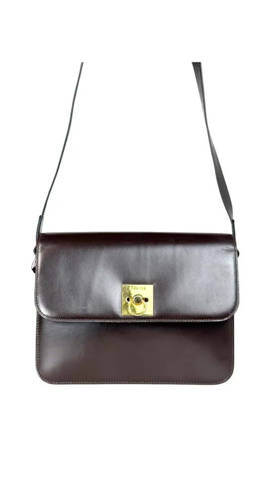 Celine Box Shoulder Bag - Dark Brown - Bilde 3